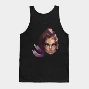 Triangle Low Poly Sombra Tank Top